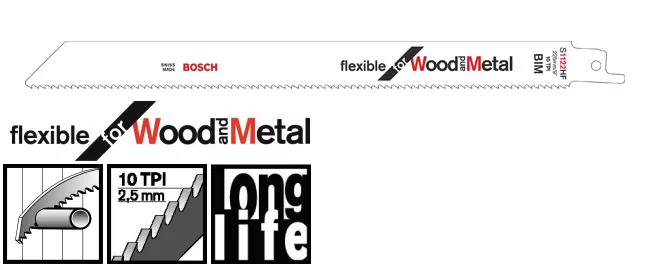 Lame de scie sabre BOSCH S 1122 HF